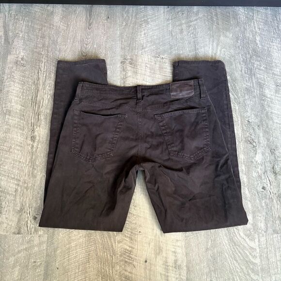 AG Adriano Goldschmied The Tellis Dark Brown Pants mens size 33 office work - Picture 6 of 8
